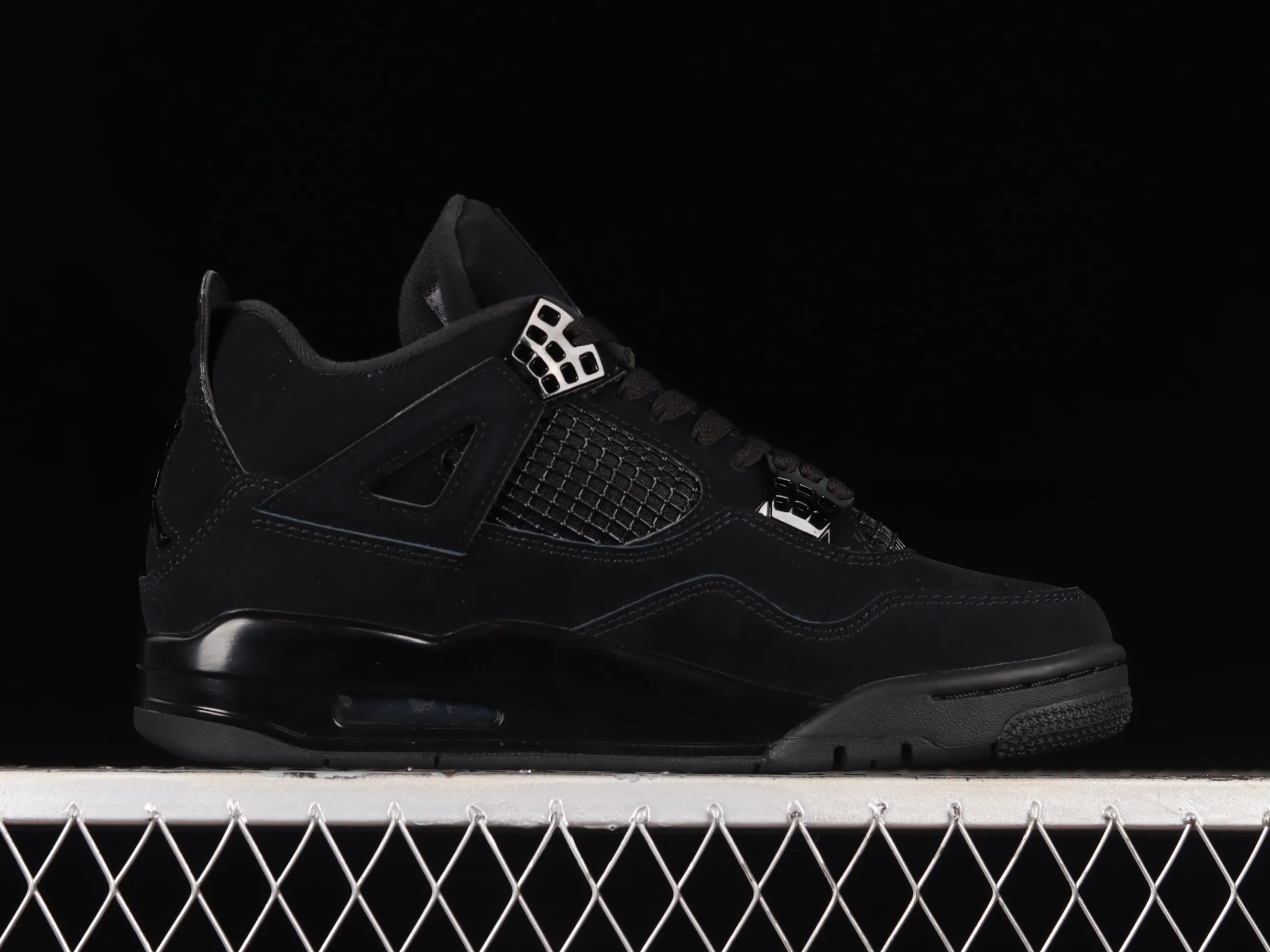 All categories Air Jordan Jordan series basketball shoes Air Jordan 4 OG version Air Jordan 4 Retro "Black Cat" AJ4 Joe 4 Black Cat First layer matte CU1110-010
